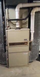 Old furnace in need of replacing